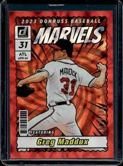 Greg Maddux [Red] #M6 Baseball Cards 2023 Panini Donruss Marvels Prices