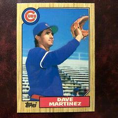 Dave Martinez #73T Baseball Cards 1987 Topps Traded Tiffany Prices