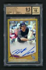 Nolan Arenado [Gold Refractor] #78 Baseball Cards 2013 Topps Chrome Rookie Autograph Prices