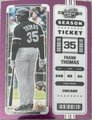 Frank Thomas [Purple Mojo] Baseball Cards 2023 Panini Chronicles Contenders Optic Prices