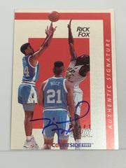 Rick Fox [Autograph] #21 Basketball Cards 1991 Courtside Prices