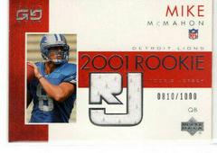 Mike McMahon [Rookie Jersey] Football Cards 2001 Upper Deck Game Gear Prices