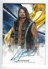 AJ Styles [Blue] Wrestling Cards 2019 Topps WWE Undisputed Autographs Prices
