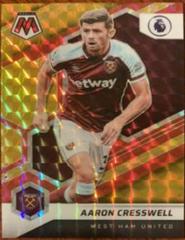 Aaron Cresswell [Red & Gold Choice Mosaic] #81 Soccer Cards 2021 Panini Mosaic Premier League Prices