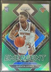 Quentin Grimes [Green Prizm] #19 Basketball Cards 2021 Panini Prizm Emergent Prices