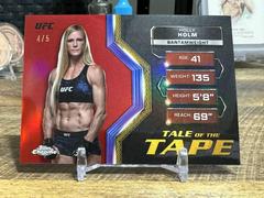 Holly Holm [Red Refractor] #TFT-30 Ufc Cards 2024 Topps Chrome UFC Tale of the Tape Prices