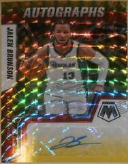 Jalen Brunson [Choice Red Yellow] #AM-ABS Basketball Cards 2021 Panini Mosaic Autographs Prices