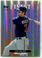 Joe Mauer [Orange Refractor] Baseball Cards 2013 Finest Prices