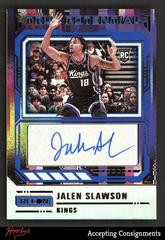 Jalen Slawson [Blue] #39 Basketball Cards 2023 Panini Recon True Potential Signature Prices