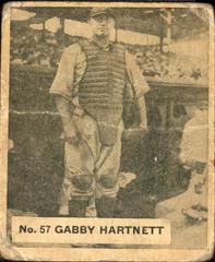 Gabby Hartnett #57 Baseball Cards 1936 World Wide Gum Prices