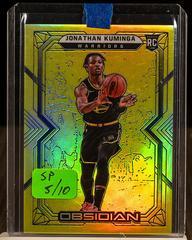 Jonathan Kuminga [Yellow Flood] #157 Basketball Cards 2021 Panini Obsidian Prices