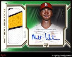 Matthew Liberatore [Green] Baseball Cards 2023 Topps Definitive Rookie Patch Autographs Collection Prices
