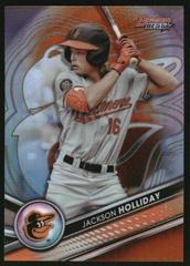 Jackson Holliday [Orange] Baseball Cards 2022 Bowman's Best Top Prospects Prices