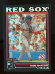 Pedro Martinez [Black Refractor] Baseball Cards 2004 Topps Chrome Prices