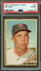 Jim King #42 Baseball Cards 1962 Venezuela Topps Prices