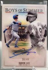 Gavin Lux #BOS-GL Baseball Cards 2022 Panini Chronicles Boys of Summer Autographs Prices