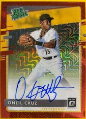 Oneil Cruz [Red Mojo] #RPS-OC Baseball Cards 2020 Panini Donruss Optic Rated Prospects Signatures Prices