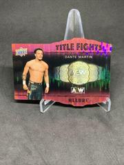 Dante Martin [Pink] #TF-14 Wrestling Cards 2022 Upper Deck Allure AEW Title Fights Prices