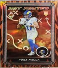 Puka Nacua [Orange] #HR-26 Football Cards 2023 Panini Phoenix Hot Routes Prices