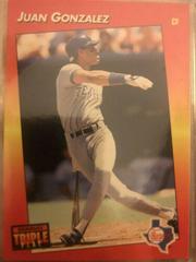 Juan Gonzalez #112 Baseball Cards 1992 Panini Donruss Triple Play Prices