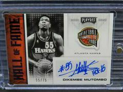 Dikembe Mutombo [Blue] #HOF-DKM Basketball Cards 2020 Panini Chronicles Hall of Fame Autographs Prices