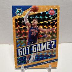 Blake Griffin [Orange Fluorescent] Basketball Cards 2019 Panini Mosaic Got Game Prices