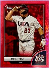 Mike Trout [Red Hot] #1 Baseball Cards 2023 Topps World Classic Prices