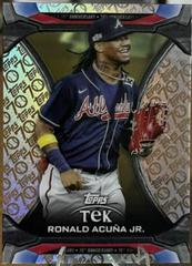 Ronald Acuna Jr. [Clear] #263 Baseball Cards 2021 Topps Prices