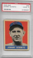 Johnny Schmitz #48 Baseball Cards 1948 Leaf Prices