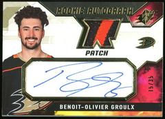 Benoit Olivier Groulx [Patch] #BG Hockey Cards 2021 SPx Rookie Auto Jersey Prices