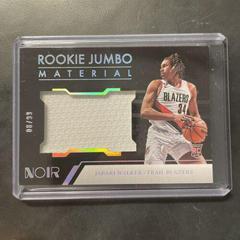 Jabari Walker #RJM-JWK Basketball Cards 2022 Panini Noir Rookie Jumbo Material Prices
