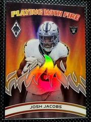 Josh Jacobs [Silver] #PWF-4 Football Cards 2023 Panini Phoenix Playing with Fire Prices