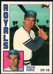 Dane Iorg #54T Baseball Cards 1984 Topps Traded Prices