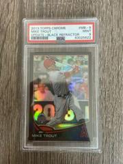 Mike Trout [Black Refractor] Baseball Cards 2013 Topps Chrome Update Prices