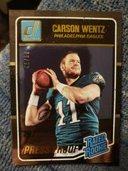 Carson Wentz [Press Proof Gold] #356 Football Cards 2016 Panini Donruss Prices