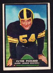 Clyde Pickard Football Cards 1951 Topps Magic Prices