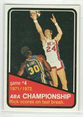 ABA Championship: Rick Barry Game 4 #244 Basketball Cards 1972 Topps Prices