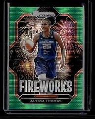 Alyssa Thomas [Green Pulsar] #11 Basketball Cards 2023 Panini Prizm WNBA Fireworks Prices