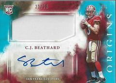 C.J. Beathard [Patch Autograph Turquoise] #107 Football Cards 2017 Panini Origins Prices