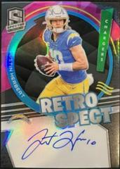 Justin Herbert #RS-JHE Football Cards 2022 Panini Spectra RetroSpect Autographs Prices