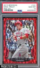 Mike Trout [Red Ice] Baseball Cards 2013 Bowman Prices