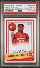 Cason Wallace #PA-CWA Basketball Cards 2022 Topps Chrome McDonald's All-American Paper Autographs Prices