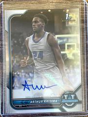 Arthur Kaluma Basketball Cards 2021 Bowman University Chrome Autographs Prices