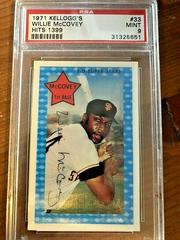 Willie McCovey [Hits 1399] #33 Baseball Cards 1971 Kellogg's Prices