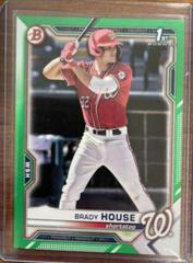 Brady House [Green] #BD-186 Baseball Cards 2021 Bowman Draft Prices