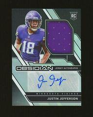 Justin Jefferson [Jersey Autograph] #209 Football Cards 2020 Panini Obsidian Prices