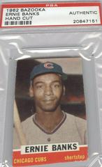 Ernie Banks [Hand Cut] Baseball Cards 1962 Bazooka Prices
