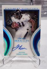 Jamal Lewis #4 Football Cards 2023 Panini Immaculate Statement Signature Prices