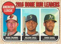 Mark Trumbo,  Nelson Cruz,  Khris Davis Baseball Cards 2017 Topps Heritage Prices