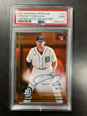 Spencer Torkelson [Orange] #CRA-ST Baseball Cards 2022 Bowman Heritage Chrome Rookie Autographs Prices